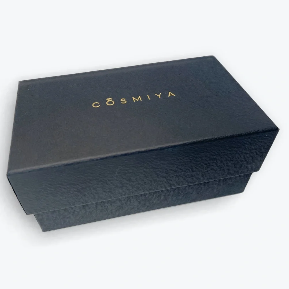 NWT COSMIYA Small Black Jewelry Box with Zipper Closure Perfect for Travel